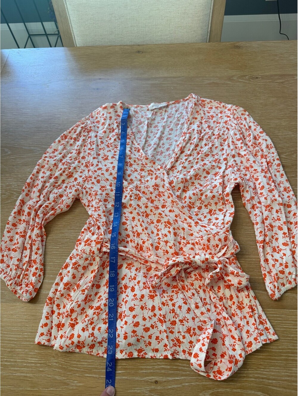Sophie Rue Women's Med floral wrap blouse